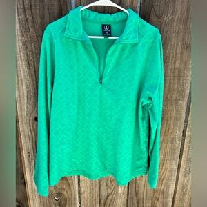 Lands' End Vibrant Green Pullover